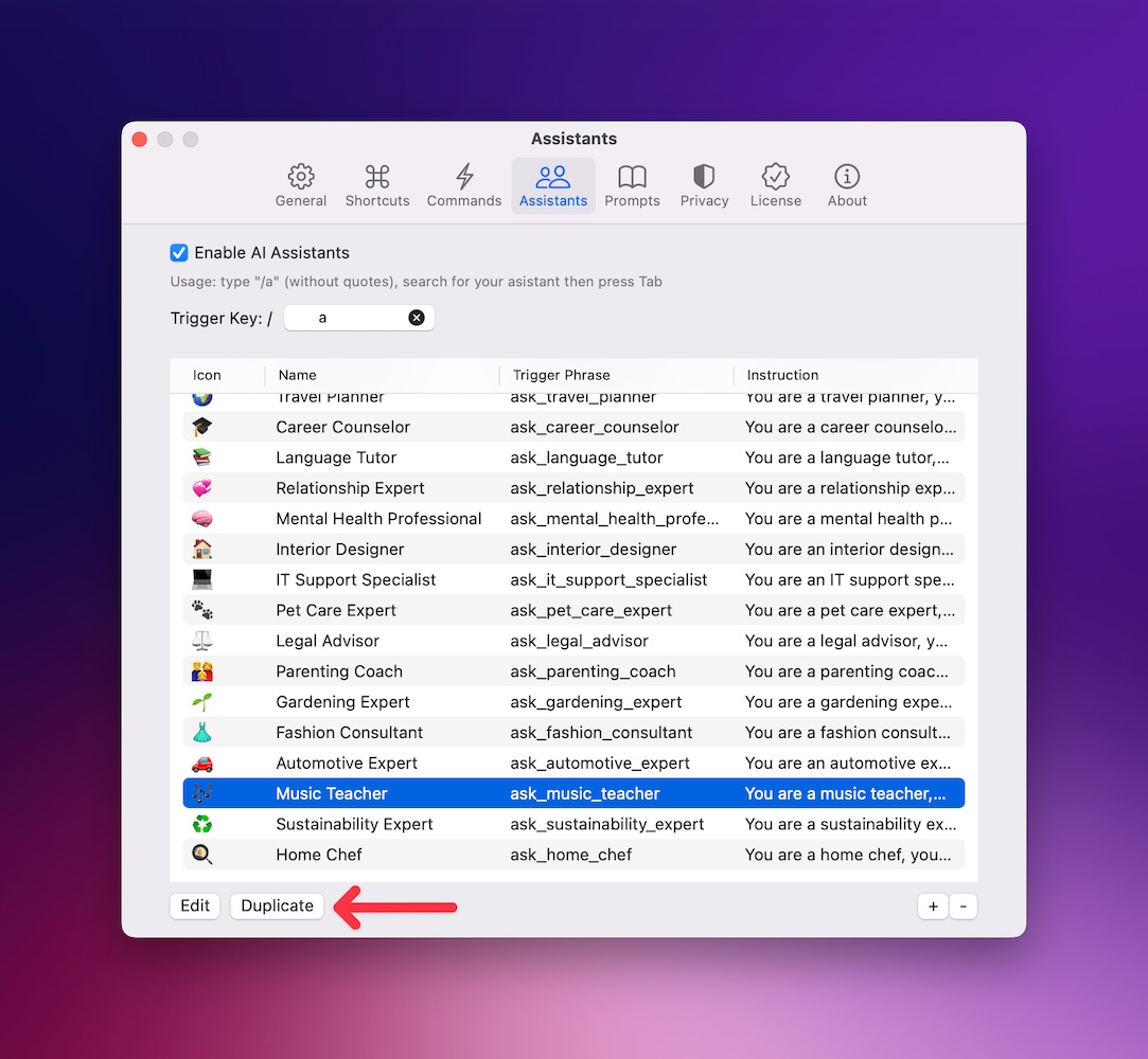 ChatGPT for mac customization