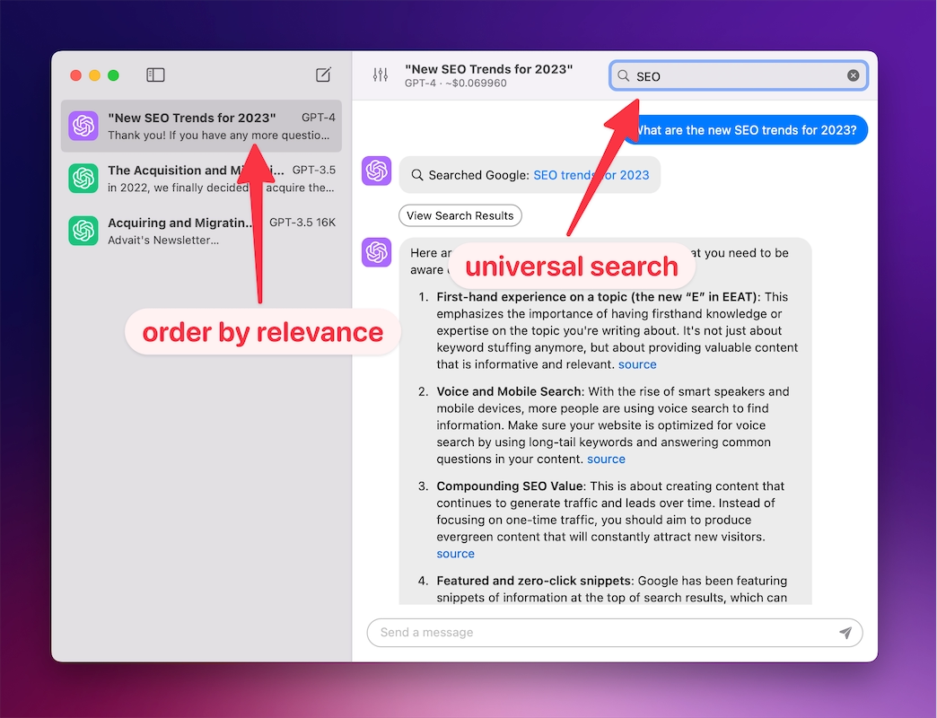 Universal full-text search