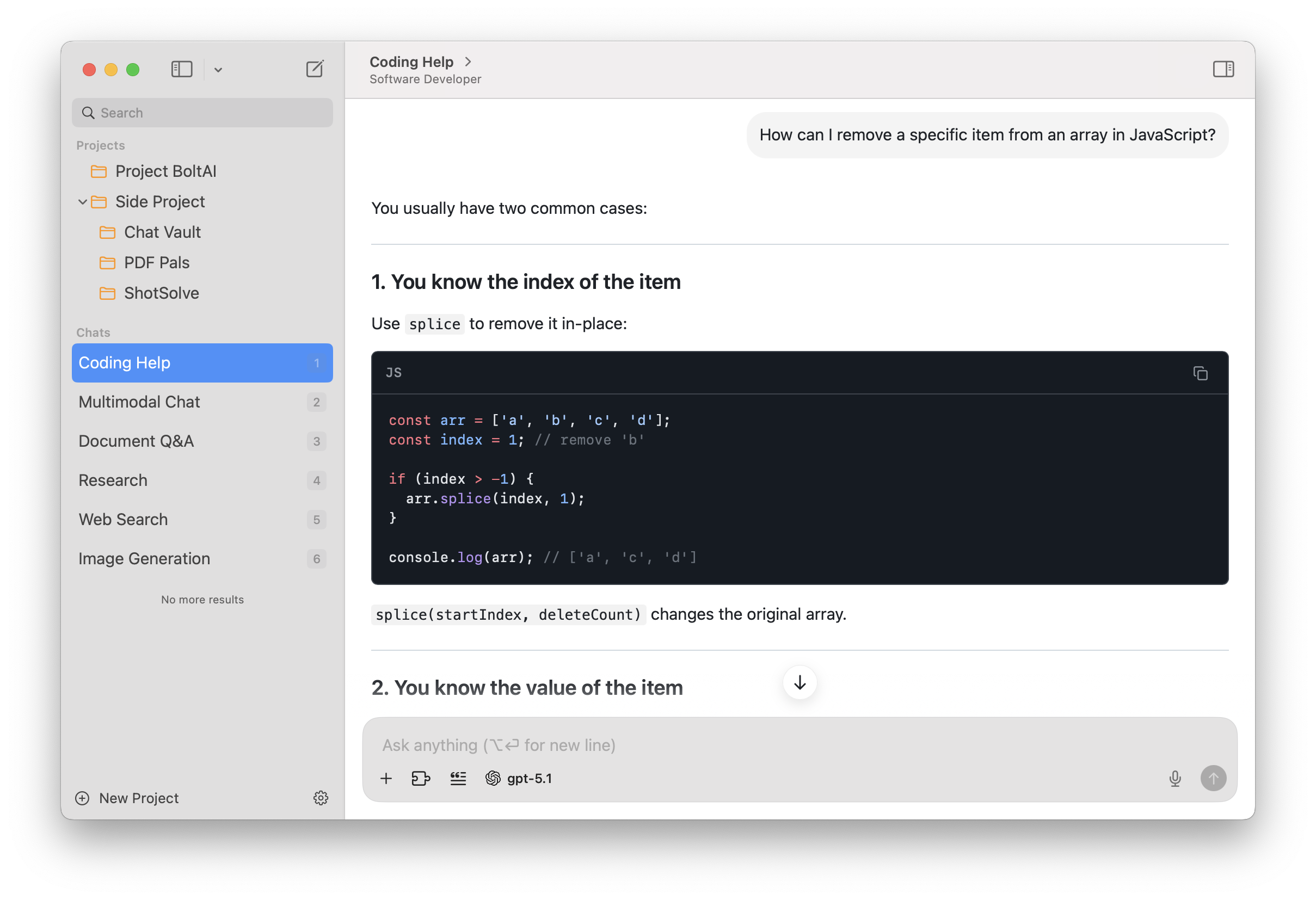 Native ChatGPT for Mac